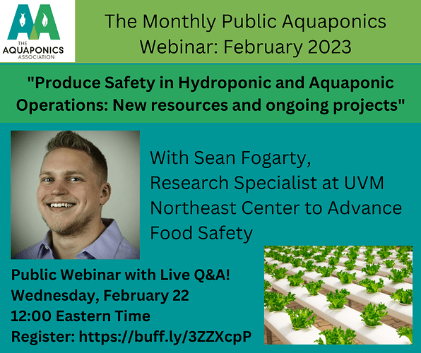 The Monthly Public Aquaponics Webinar- February